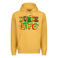 Mustard juneteenth nurse life Premium Hoodie - AdoDesignShop
