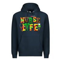 Navy juneteenth nurse life Premium Hoodie - AdoDesignShop