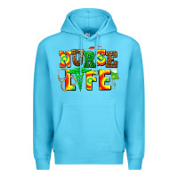Ocean Blue juneteenth nurse life Premium Hoodie - AdoDesignShop