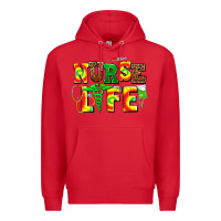 Red juneteenth nurse life Premium Hoodie - AdoDesignShop