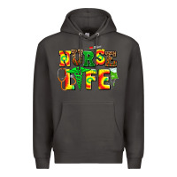 Smoke juneteenth nurse life Premium Hoodie - AdoDesignShop