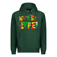 Sports Green juneteenth nurse life Premium Hoodie - AdoDesignShop