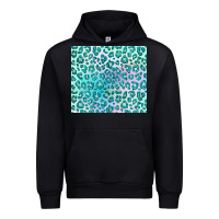 Foreset Green turquoise leopard glitter Urban Hoodie - JahusDesignShop