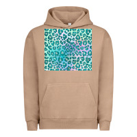 Pigment Burro turquoise leopard glitter Urban Hoodie - JahusDesignShop