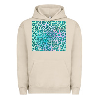 Pigment French Oak turquoise leopard glitter Urban Hoodie - JahusDesignShop