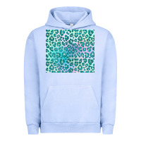 Pigment Grape Ice turquoise leopard glitter Urban Hoodie - JahusDesignShop