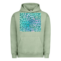 Pigment Oil Green turquoise leopard glitter Urban Hoodie - JahusDesignShop