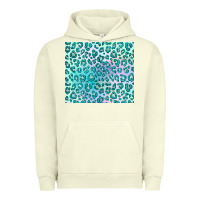 Pigment Pistachio turquoise leopard glitter Urban Hoodie - JahusDesignShop