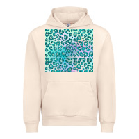 Sandshell turquoise leopard glitter Urban Hoodie - JahusDesignShop