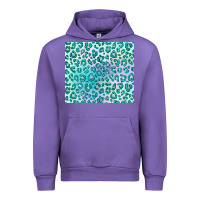 Tulip turquoise leopard glitter Urban Hoodie - JahusDesignShop