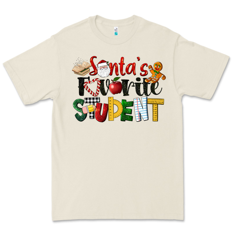 Santa's Favorite Student Christmas Premium Tee by LillyAllenDesigns | Teevron