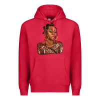 Cardinal afro woman Premium Hoodie - AdoDesignShop