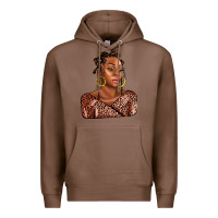 Chestnut afro woman Premium Hoodie - AdoDesignShop