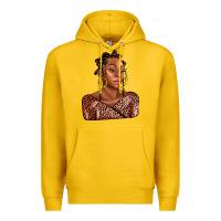 Lemon afro woman Premium Hoodie - AdoDesignShop