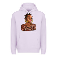 Lilac afro woman Premium Hoodie - AdoDesignShop