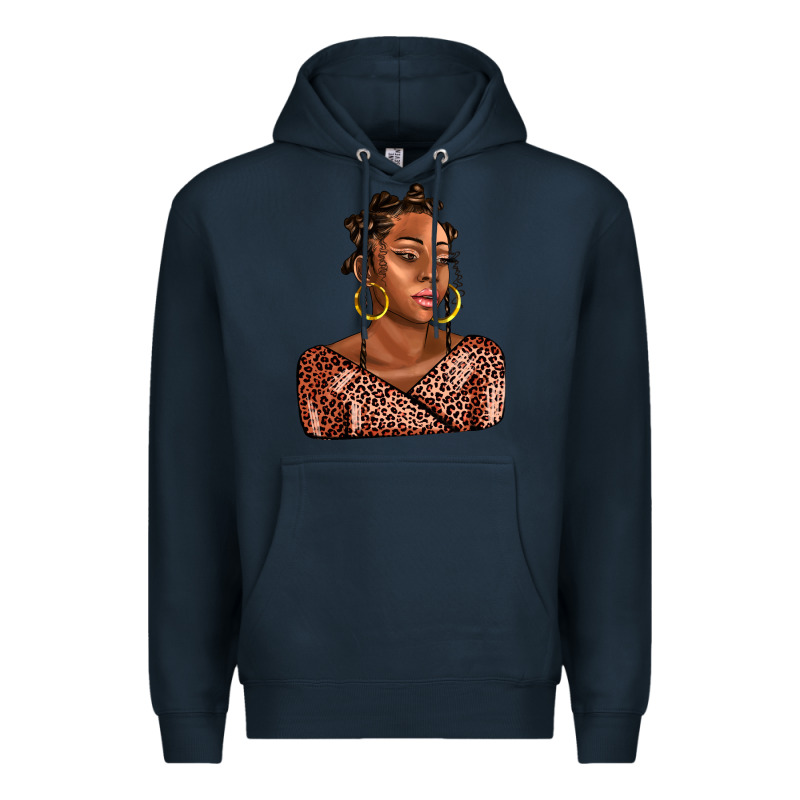 Afro Woman Premium Hoodie by AdoDesignShop | Teevron