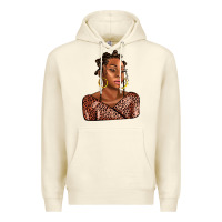 Sandshell afro woman Premium Hoodie - AdoDesignShop
