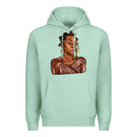 Seafoam afro woman Premium Hoodie - AdoDesignShop