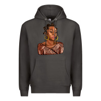 Smoke afro woman Premium Hoodie - AdoDesignShop