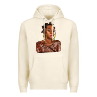 Tofu afro woman Premium Hoodie - AdoDesignShop