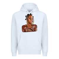 White afro woman Premium Hoodie - AdoDesignShop