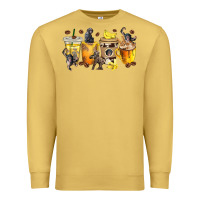 Antique Gold monkey coffee cups Premium Sweatshirt - texasbilliewilder