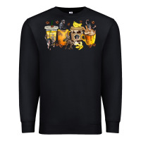 Black monkey coffee cups Premium Sweatshirt - texasbilliewilder