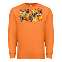 Carrot monkey coffee cups Premium Sweatshirt - texasbilliewilder