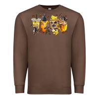 Chestnut monkey coffee cups Premium Sweatshirt - texasbilliewilder