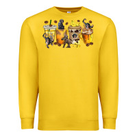 Lemon monkey coffee cups Premium Sweatshirt - texasbilliewilder