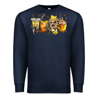 Navy monkey coffee cups Premium Sweatshirt - texasbilliewilder