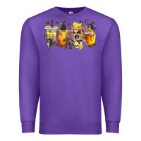 Purple monkey coffee cups Premium Sweatshirt - texasbilliewilder