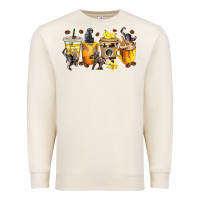 Sandshell monkey coffee cups Premium Sweatshirt - texasbilliewilder