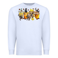 White monkey coffee cups Premium Sweatshirt - texasbilliewilder