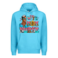 Ocean Blue afro wife mom nurse Premium Hoodie - AdoDesignShop
