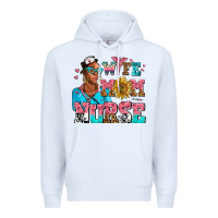 White afro wife mom nurse Premium Hoodie - AdoDesignShop