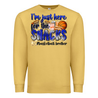 Antique Gold i'm just here for the snacks #basketball brother Premium Sweatshirt - Zillion Design Studio