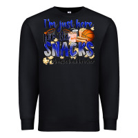 Black i'm just here for the snacks #basketball brother Premium Sweatshirt - Zillion Design Studio