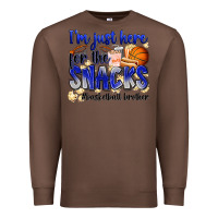 Chestnut i'm just here for the snacks #basketball brother Premium Sweatshirt - Zillion Design Studio