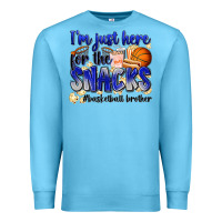 Ocean Blue i'm just here for the snacks #basketball brother Premium Sweatshirt - Zillion Design Studio