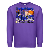 Purple i'm just here for the snacks #basketball brother Premium Sweatshirt - Zillion Design Studio