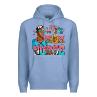 Colony Blue afro wife mom nurse Premium Hoodie - AdoDesignShop