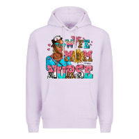 Lilac afro wife mom nurse Premium Hoodie - AdoDesignShop