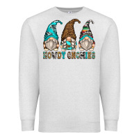 Oatmeal Heather howdy gnomies Premium Sweatshirt - Zillion Design Studio