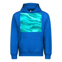 Cobalt turquoise glitter Urban Hoodie - JahusDesignShop