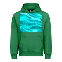 Emerald turquoise glitter Urban Hoodie - JahusDesignShop