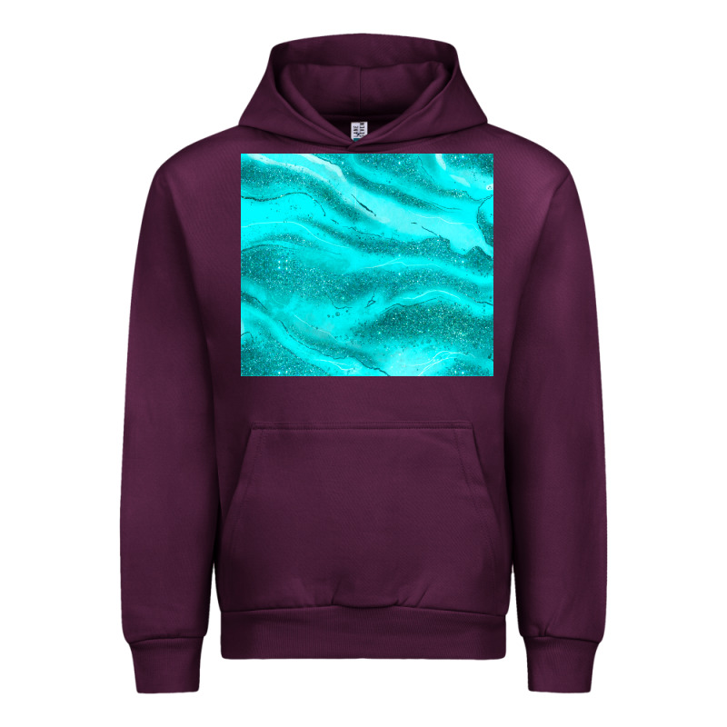 Turquoise Glitter Urban Hoodie by JahusDesignShop | Teevron