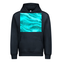 Navy turquoise glitter Urban Hoodie - JahusDesignShop