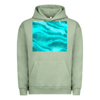 Pigment Oil Green turquoise glitter Urban Hoodie - JahusDesignShop