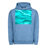 Pigment Pebble Blue turquoise glitter Urban Hoodie - JahusDesignShop
